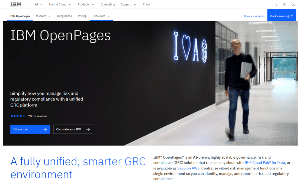 IBM OpenPages Homepage